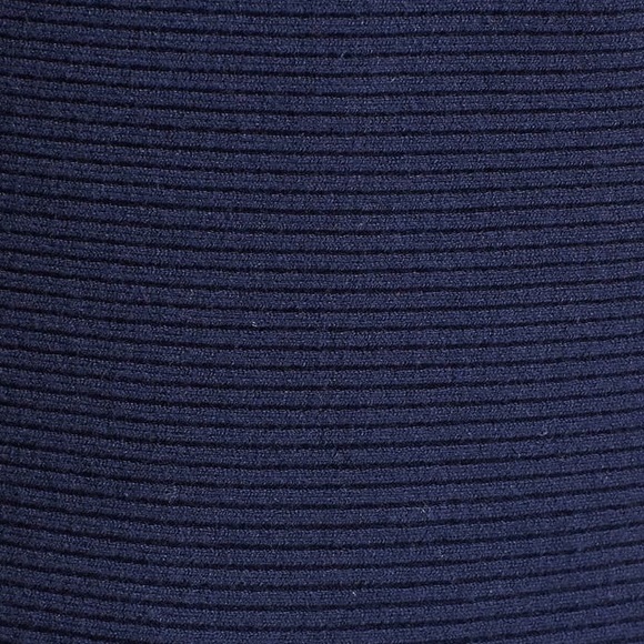 $324 Trina Turk Fit-&-Flare Navy Sweater Dress — size XL, NWT - Picture 5 of 10